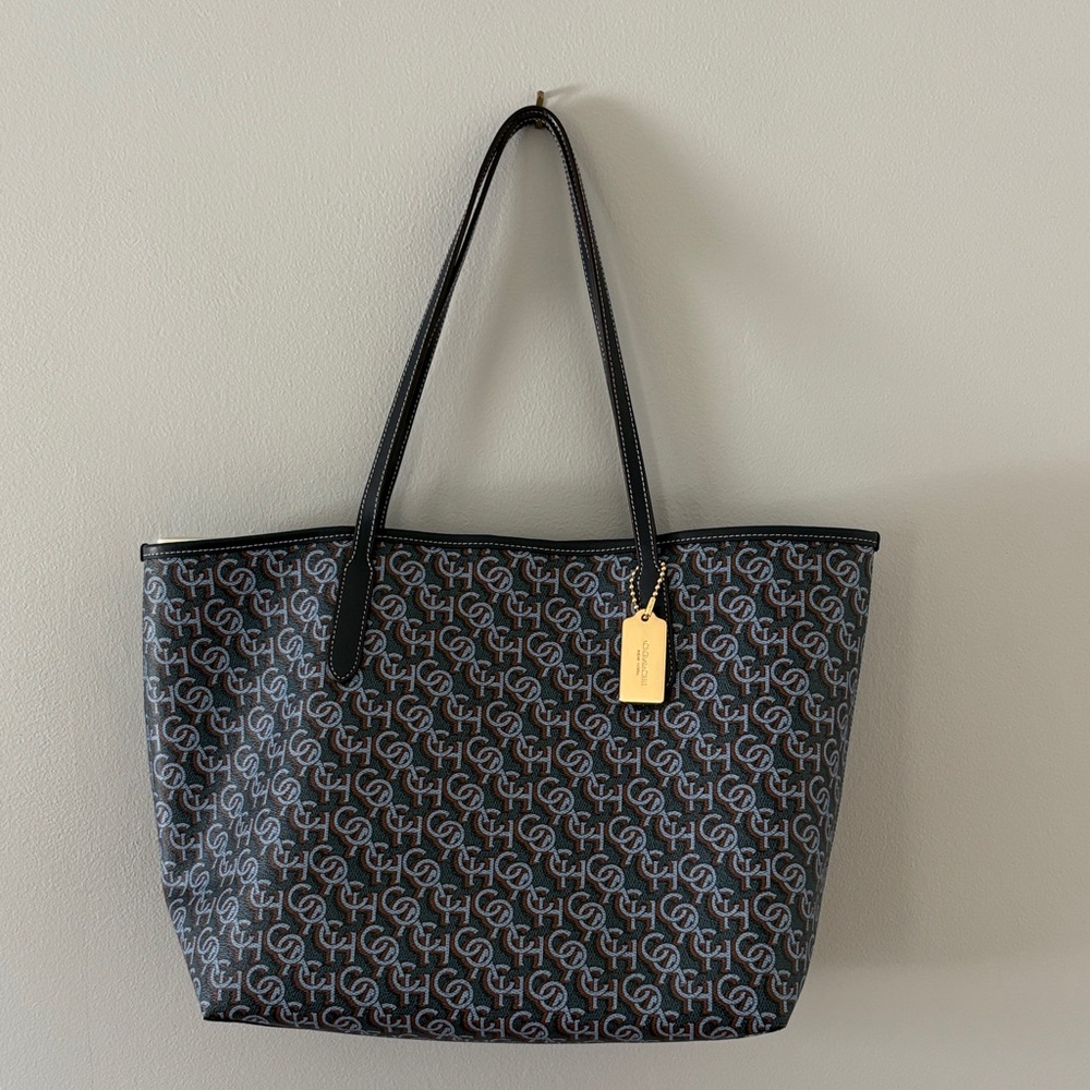 Coach City Tote with Monogram